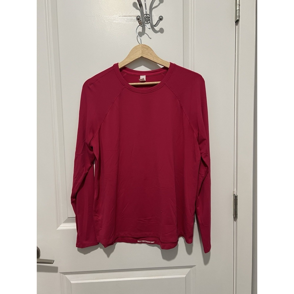 Lululemon Long Sleeve Shirt Size 12 Pink Dragonfruit Running Athletic
